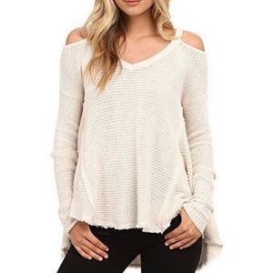 Free People Cold Shoulder Sweater